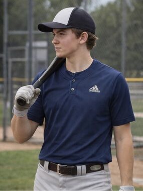 Adidas Blue Baseball practice Jersey (XL)‎ Coach Shirt